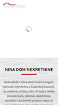 Mobile Screenshot of nina-dom.hr